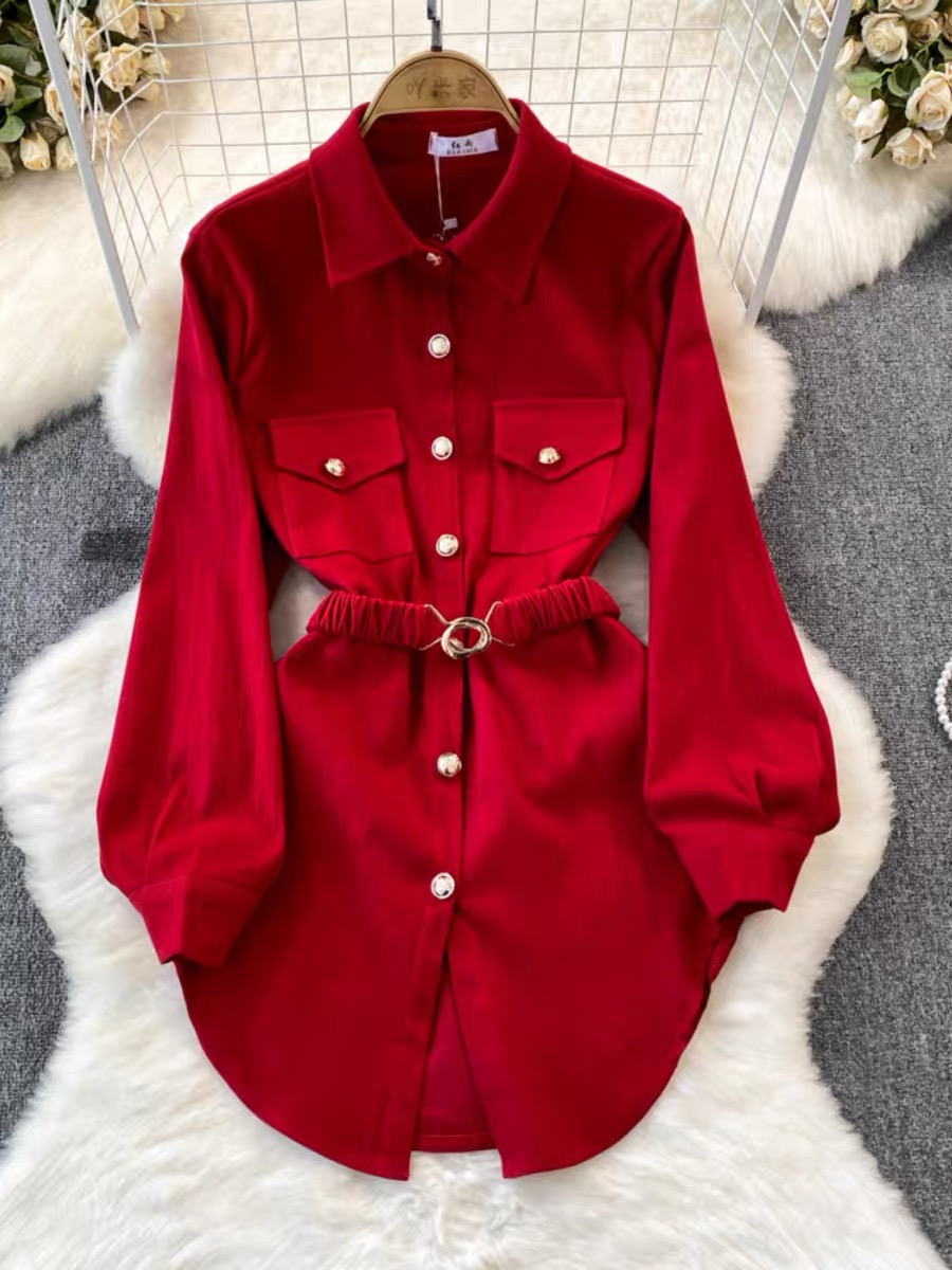 Made for a princess corduroy designer shirt dress  SDZZ862 images